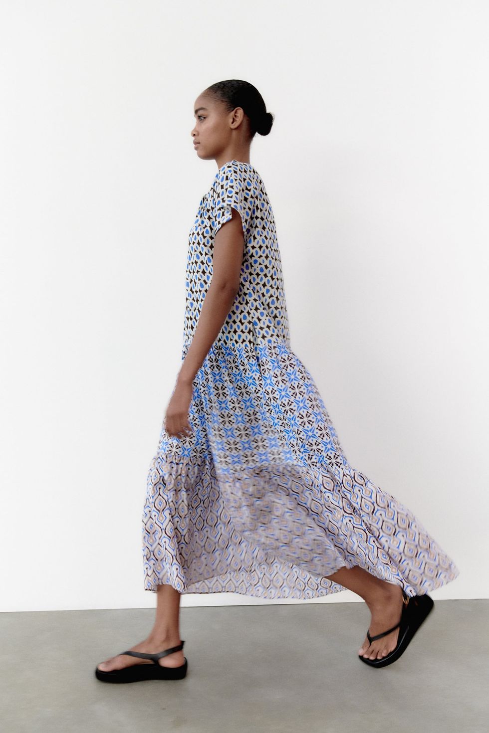 familia Adelante Vandalir El vestido largo bohemio de patchwork luxury de Zara