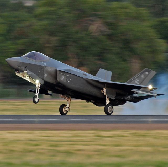 an f 35a lightning ii lands after an evening sortie at hill air force base, utah, aug 19, 2019 night flying is required for pilots to sharpen their combat skills and maintainers work around the clock to prepare jets for flight, inspect them after flight and get them ready for the next flying day the 388th fighter wing is the air force’s first combat coded f 35a wing   us air force photo by alex r lloyd