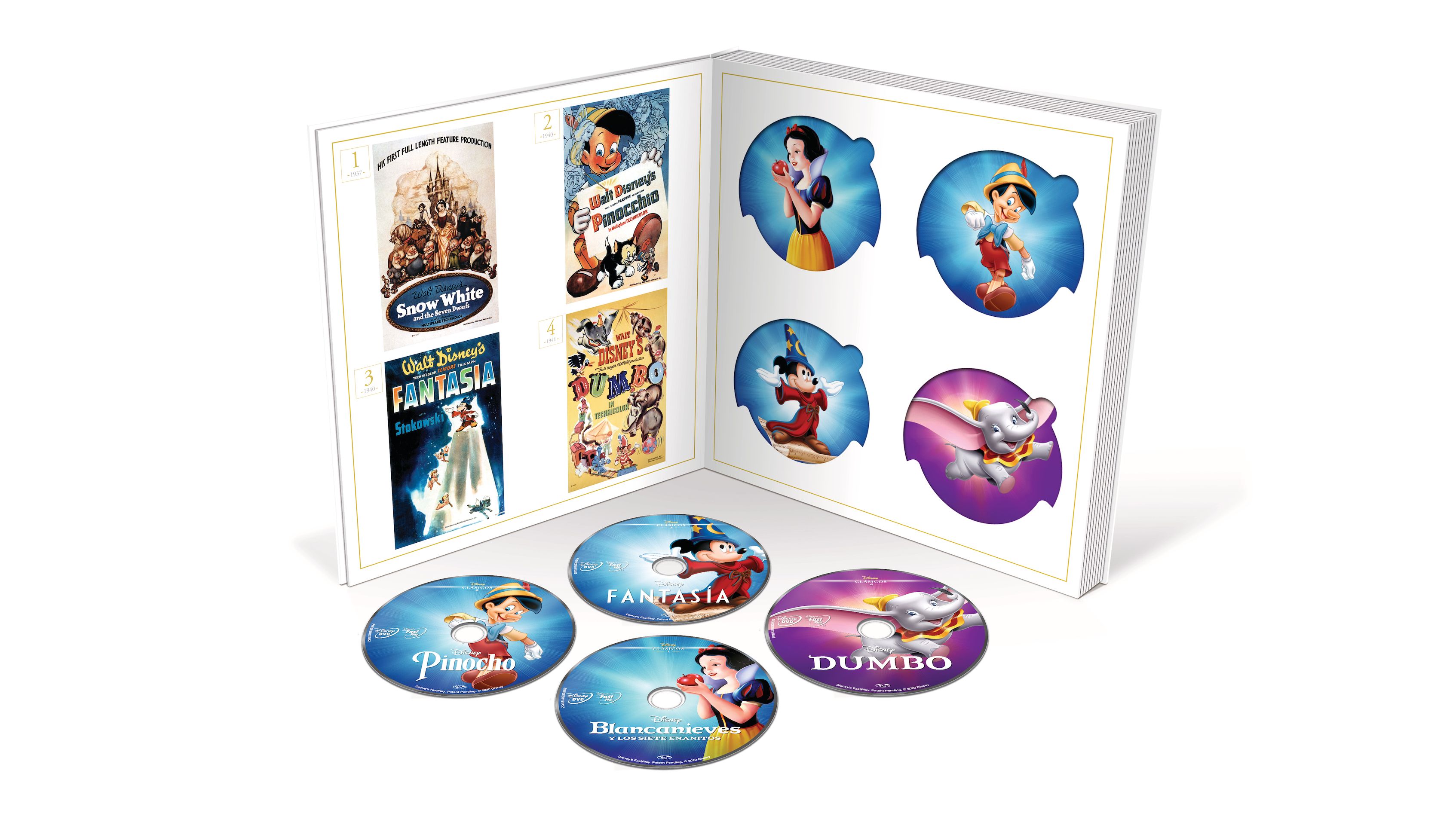 Disney Clasicos Live Action Coleccion 7 Peliculas Blu-ray