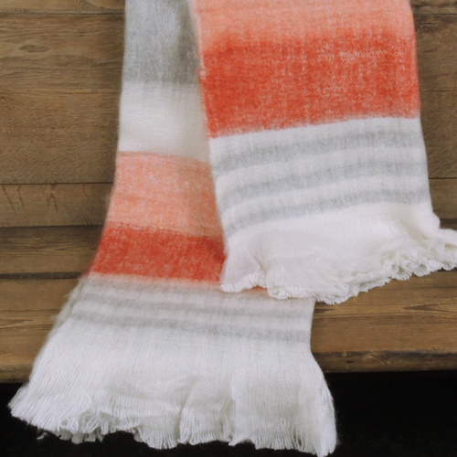 White, Orange, Red, Wool, Towel, Pink, Textile, Linens, Woolen, Woven fabric, 