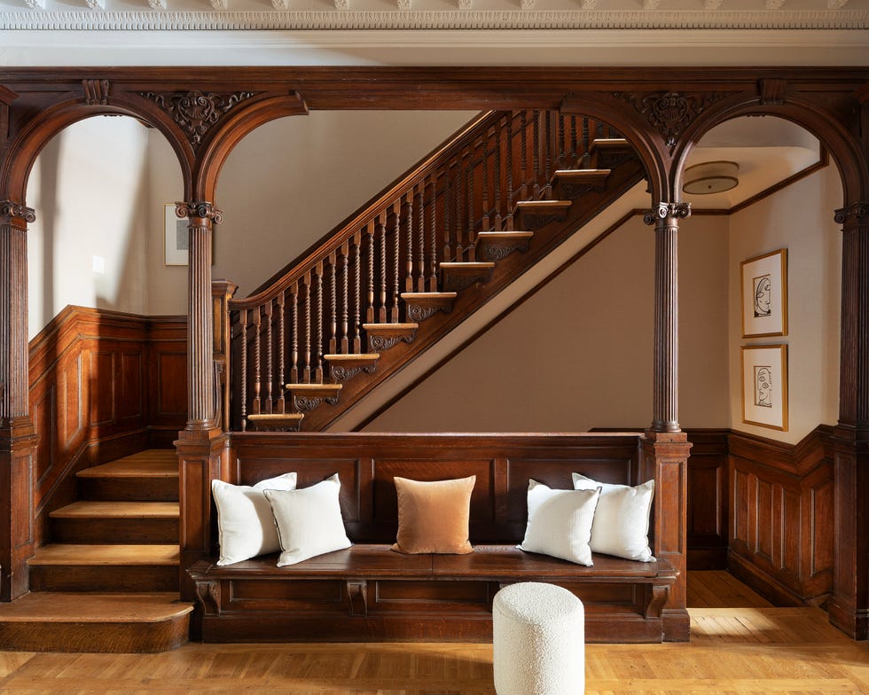 gilded age upper east side home staircase