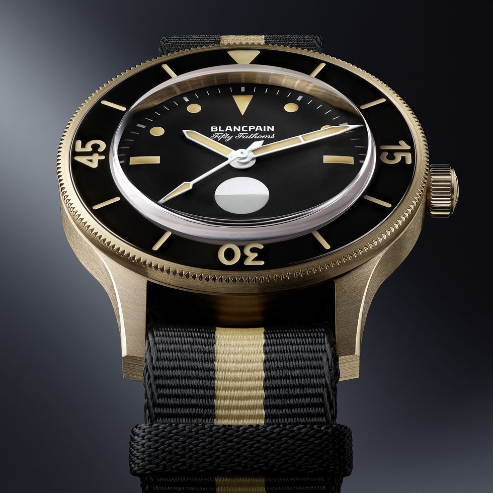 a black and gold watch