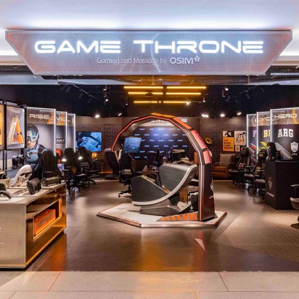 全球首創電競按摩概念館 game throne 櫃位地點：三創生活園區 2f