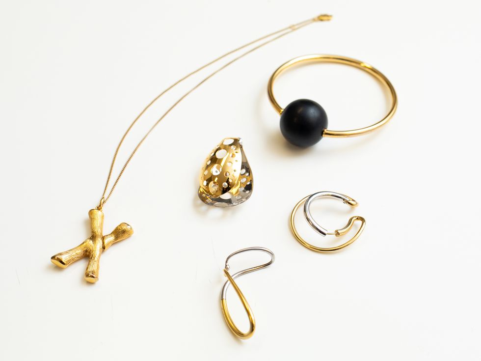 Jewellery, Fashion accessory, Body jewelry, Earrings, Pearl, Gemstone, Gold, Ear, Jewelry making, Metal, 