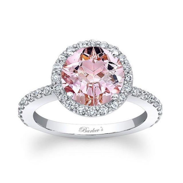 Millennial pink engagement rings