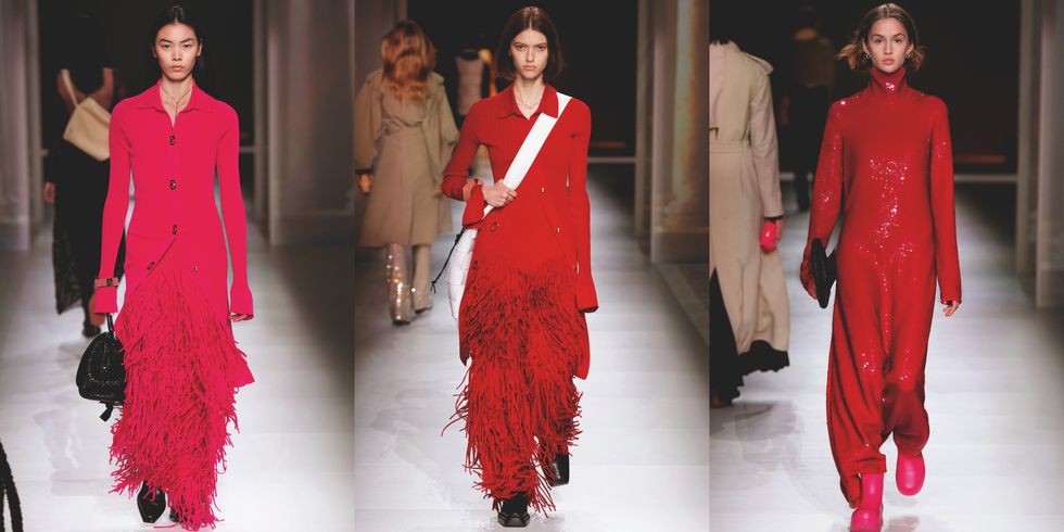 【米蘭時裝週】Bottega Veneta 2020 秋冬大秀推出一系列紅色套裝。