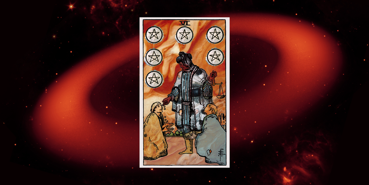 Six of Pentacles Tarot Card Meaning: Upright, Reversed, Keywords