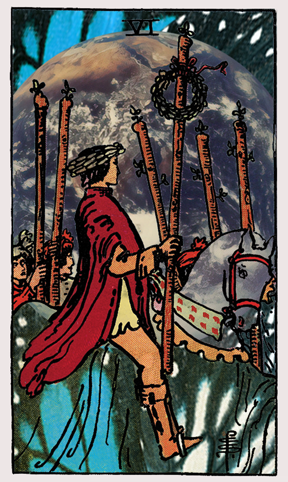 Tarot Card Six of Wands