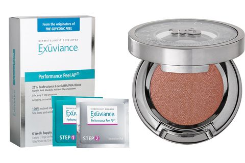 Exuviance Performance Peels and Urban Decay eyeshadow