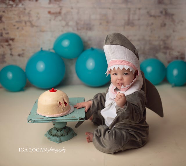 A Mom Dressed Her Baby As A Shark And Gave Her A Boob Cake To Celebrate ...