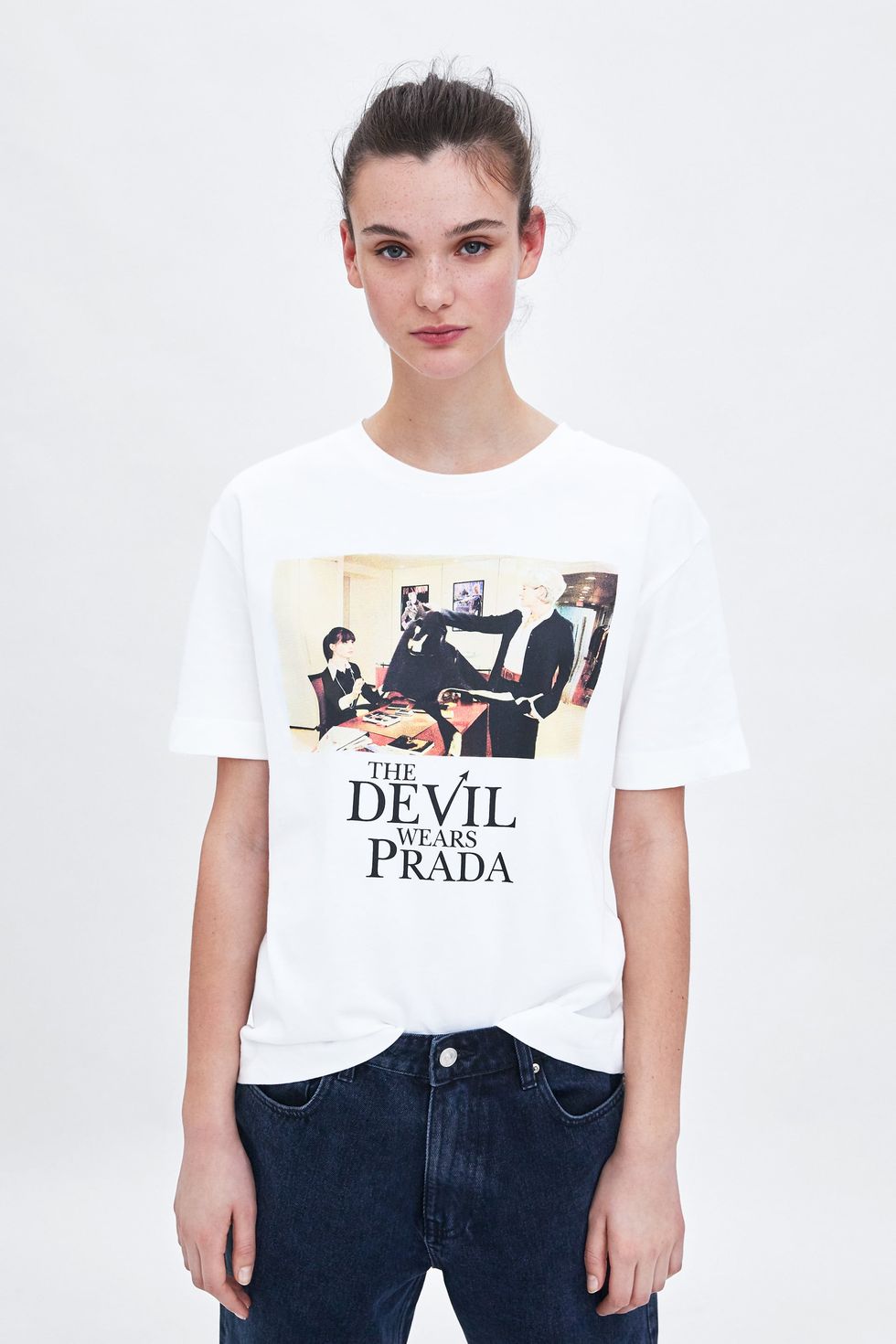 Zara camiseta el diablo viste de prada