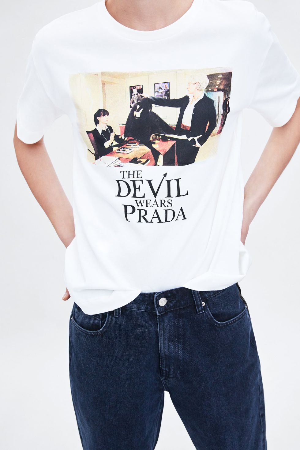 Zara camiseta el diablo viste de prada