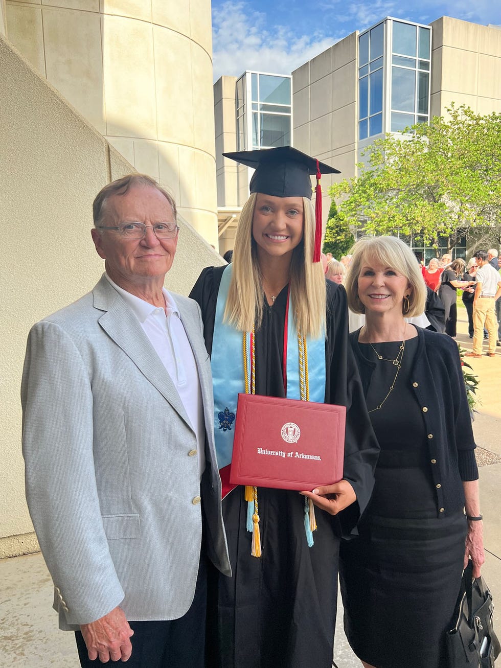 paige drummond graduation at university of arkansas may 2022