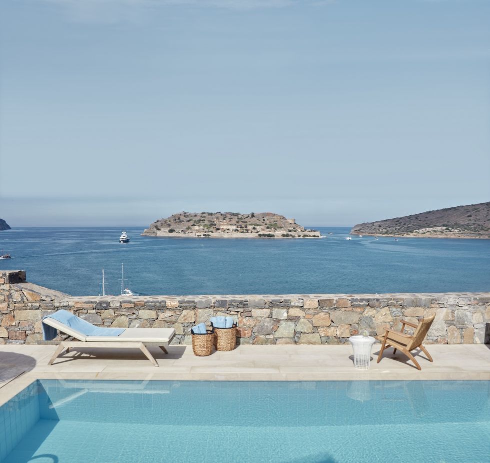 the blue palace, island luxury suite, crete