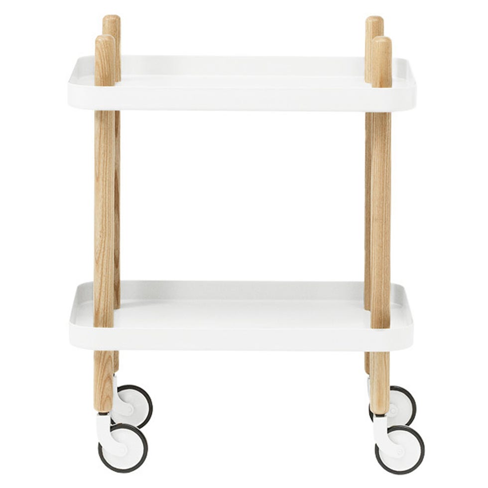 normann copenhagen, ノーマンコペンハーゲン, block table trolley, white, トロリー