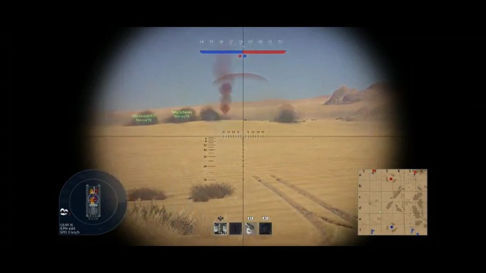 a screen capture of an online video game that troopers from d troop, 6th squadron, 9th cavalry regiment, 3rd brigade combat team,1st cavalry division is using to help maintain readiness while protecting the force the troop uses it to train on tactics, maneuver and communications