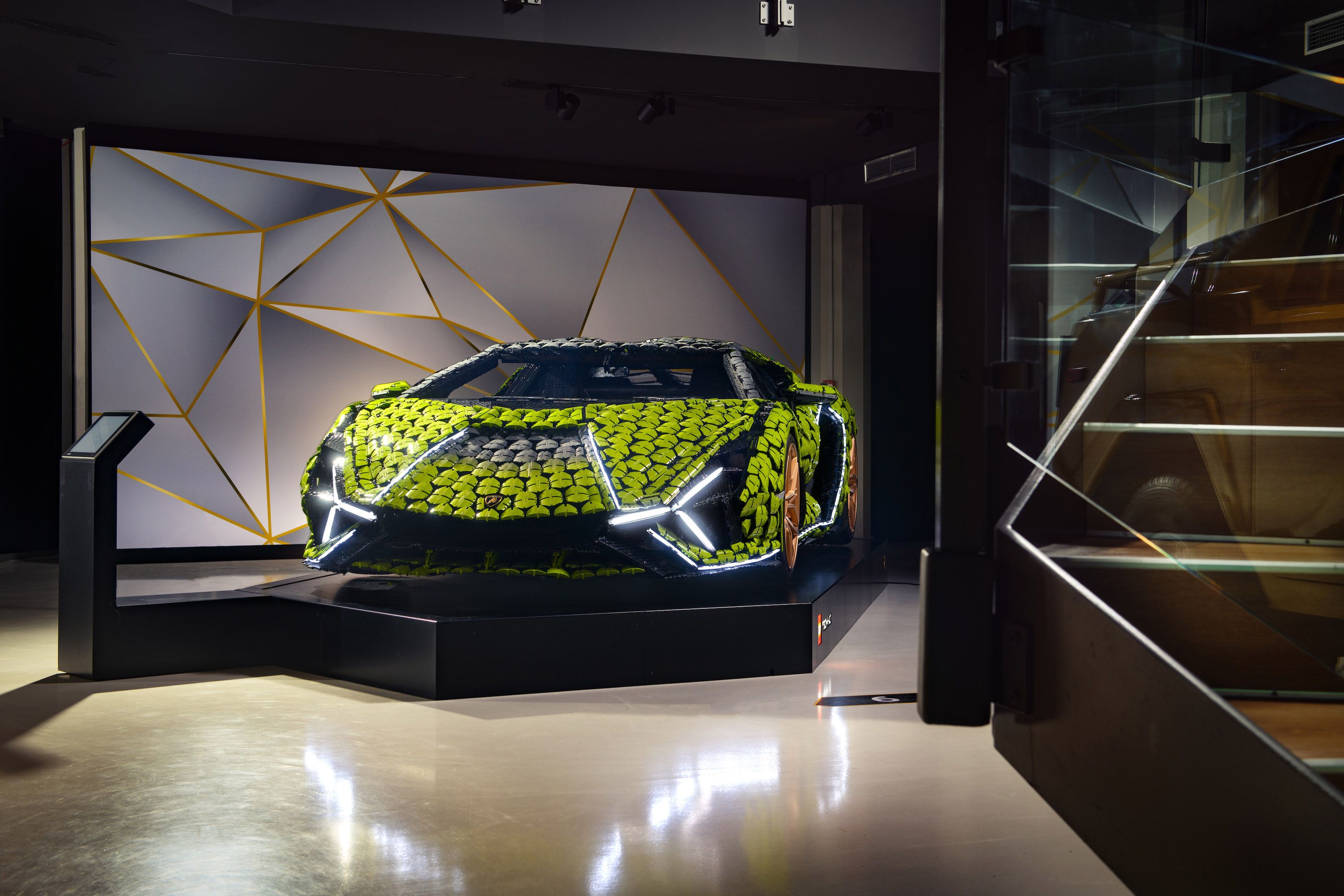 LEGO designers built a life-sized Lamborghini from more than