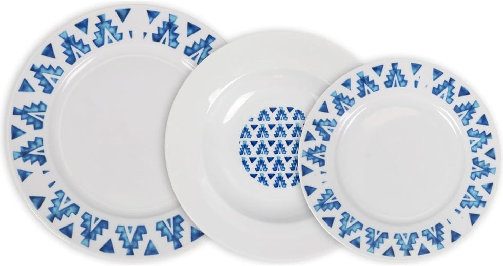 vajilla estilo mediterraneo