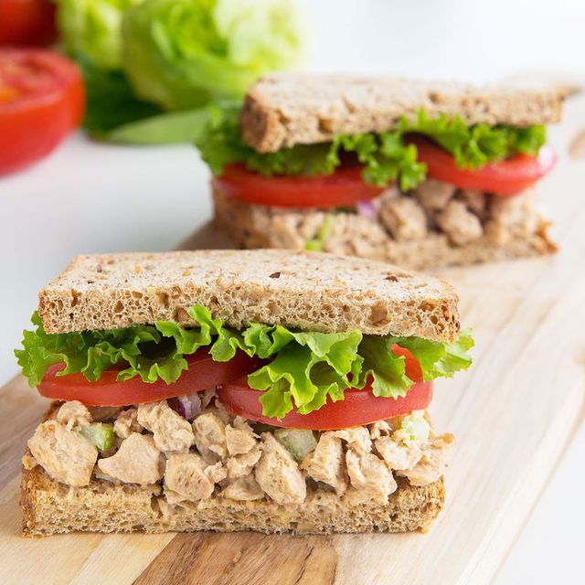 Dish, Food, Cuisine, Ingredient, Vegan nutrition, Sandwich, Tuna fish sandwich, Produce, Staple food, Tuna salad, 