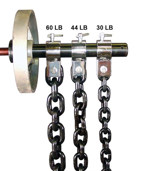 Weights, Dumbbell, Chain, Crankshaft, Exercise equipment, Hardware accessory, Bicycle part, Free weight bar, Metal, Physical fitness, 