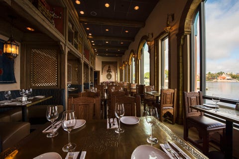 inspired by the outdoor cafes along the mediterranean, spice road table in epcot world showcase features a variety of moroccan small plates and specialty drinks boasting 120 outdoor terrace seats and 60 seats inside with cozy booths, the waterfront eatery showcases light fixtures, tilework, tapestries and art representing morocco’s indigenous berber tribes a collection of shops in the colorful style of a moroccan “souk,” or marketplace, also stretches along the front of the building spice road table is the third dining location in the morocco pavilion in epcot at walt disney world resort in lake buena vista, fla matt stroshane, photographer
