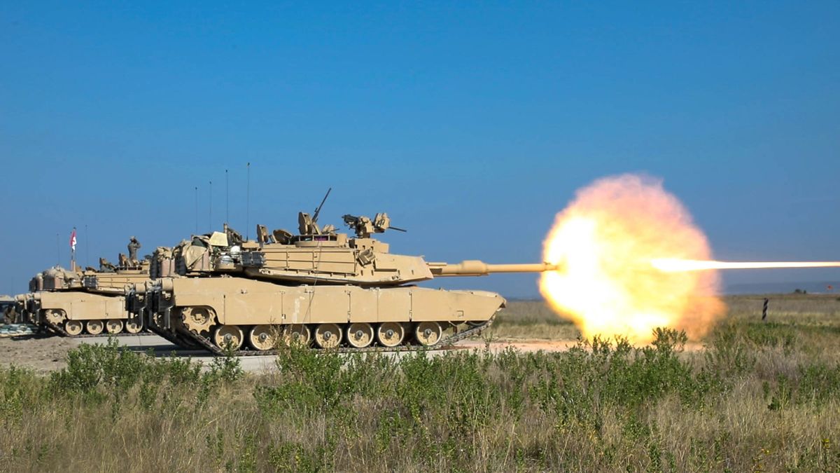 3rd battalion, 8th cavalry regiment, 3rd armored brigade combat team, 1st cavalry division sends the first round downrange with the us army’s new m1a2 sepv3 abrams main battle tank, fort hood, texas, august 18, 2020 after the greywolf brigade conducts a test fire on every tank they will dial in their sites by “zeroing” the tanks main gun, ensuring they are fully prepared to conduct future gunnery live fire exercises
