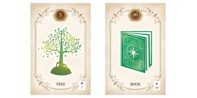 shape, tarot cards