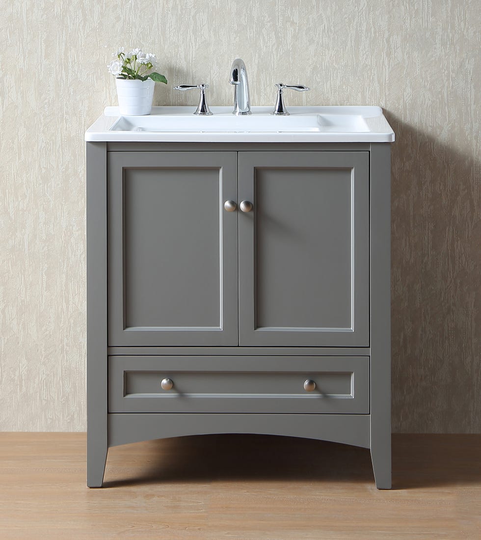 Sink, Bathroom cabinet, Plumbing fixture, Drawer, Furniture, Bathroom accessory, Room, Bathroom, Material property, Floor, 