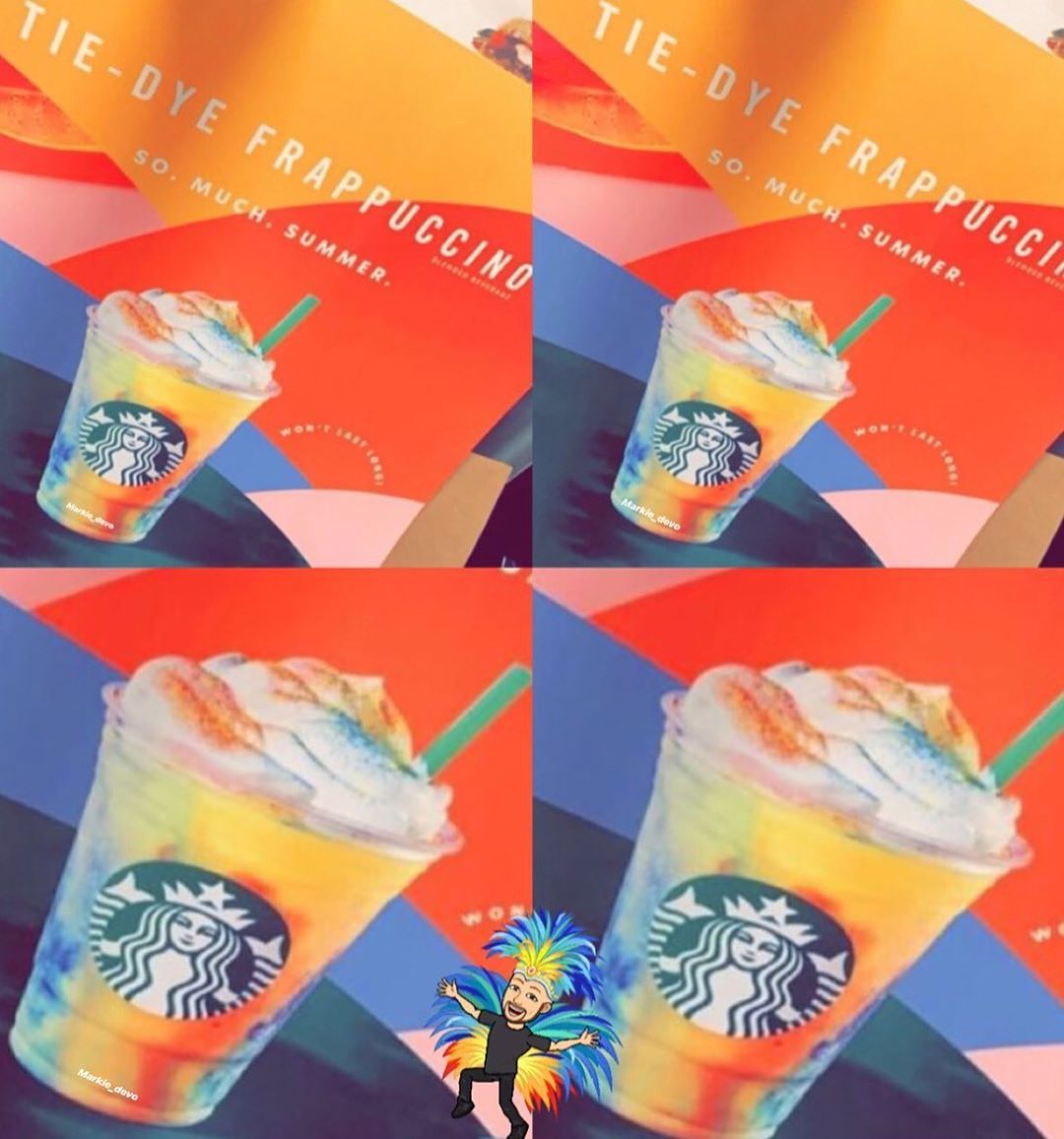 Tie Dye Starbucks Reusable Cup