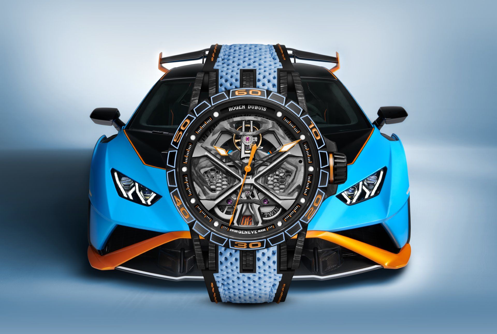 colisión regular No haga El complemento ideal del Lamborghini Huracán STO es este exclusivo reloj