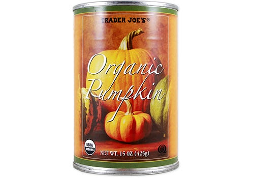 tj organic canned pumpkin