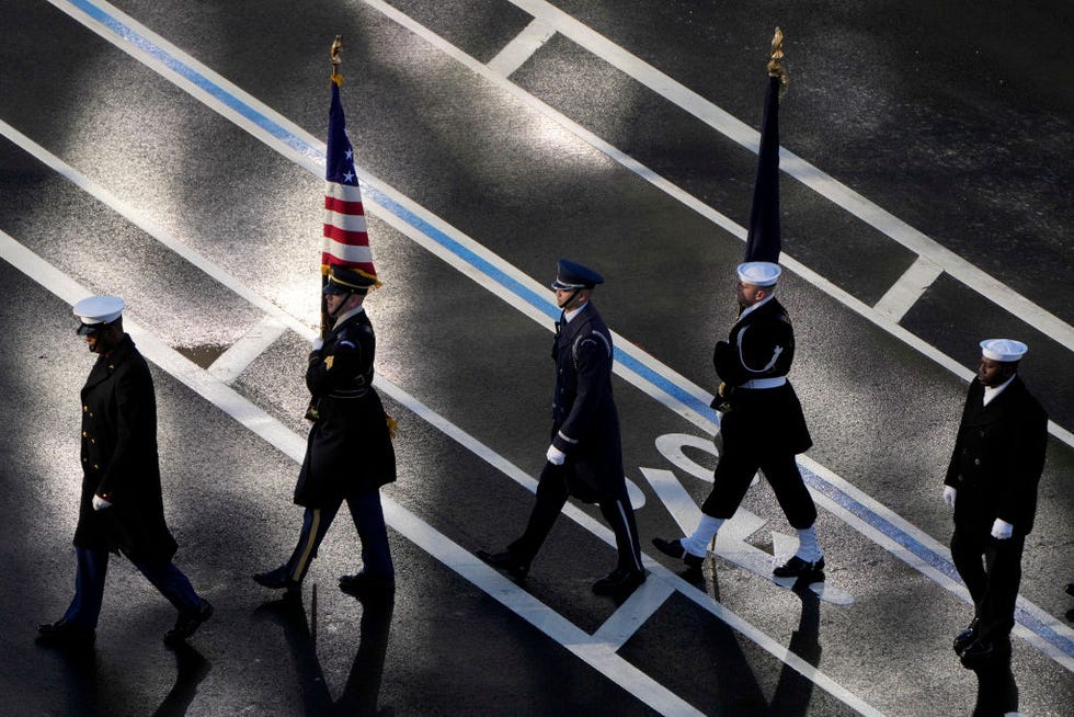 Funeral Procession Brings Body Of Former President Jimmy Carter To U.S. Capitol Building