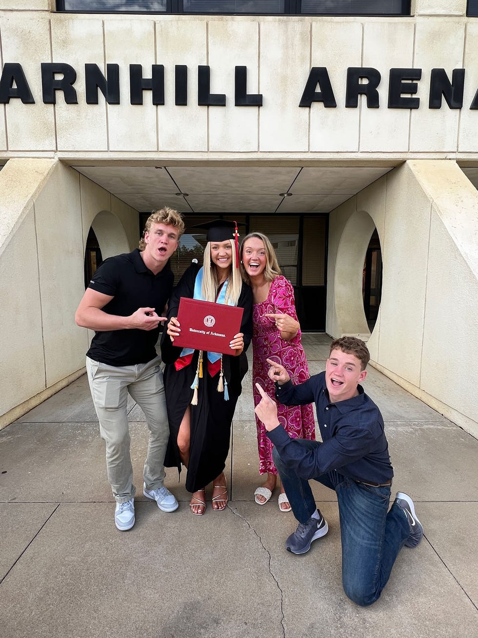 paige drummond graduation at university of arkansas may 2022