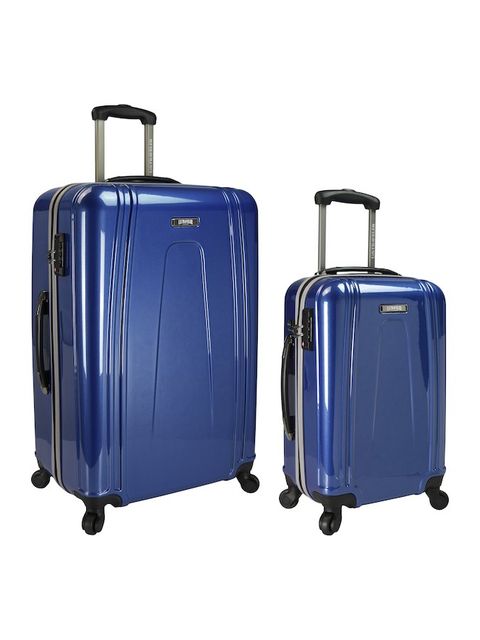 Suitcase, Hand luggage, Blue, Baggage, Cobalt blue, Luggage and bags, Bag, Rolling, Travel, Wheel, 