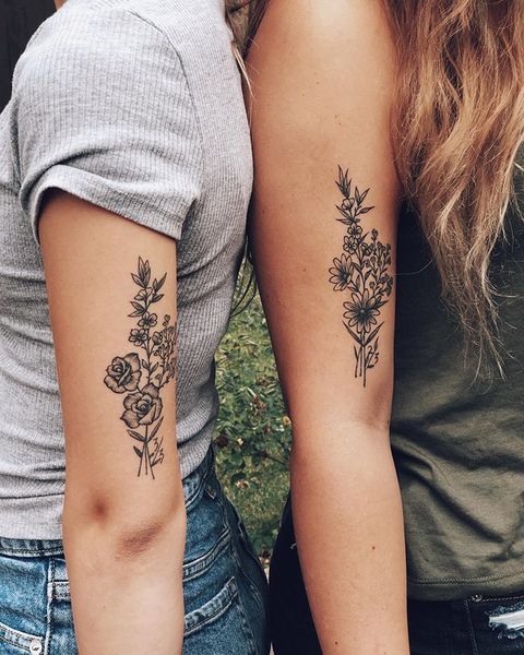 Tattoo, Shoulder, Temporary tattoo, Arm, Joint, Skin, Flesh, Font, Back, Hand, 