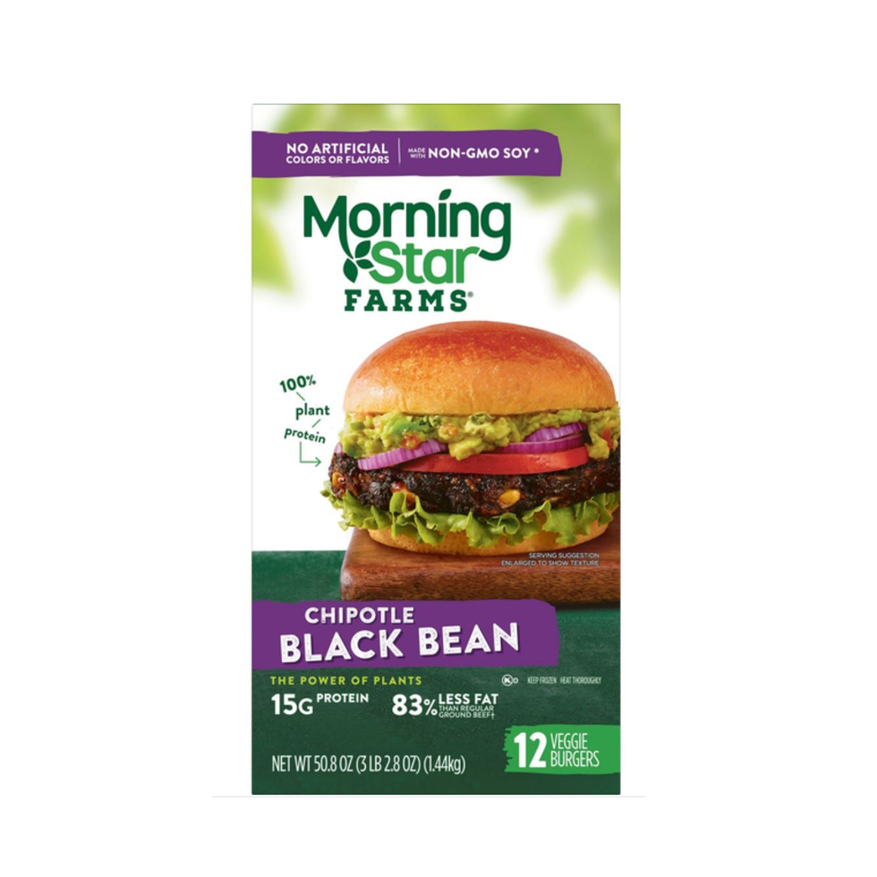 packaging for a veggie burger product