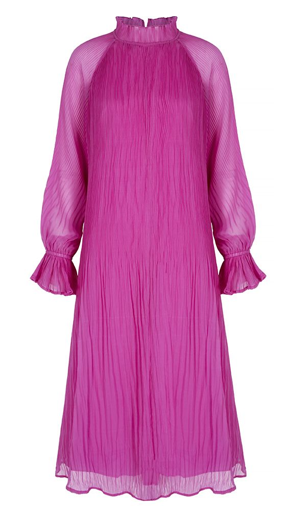 Clothing, Purple, Pink, Magenta, Violet, Sleeve, Outerwear, Dress, Lilac, Lavender, 