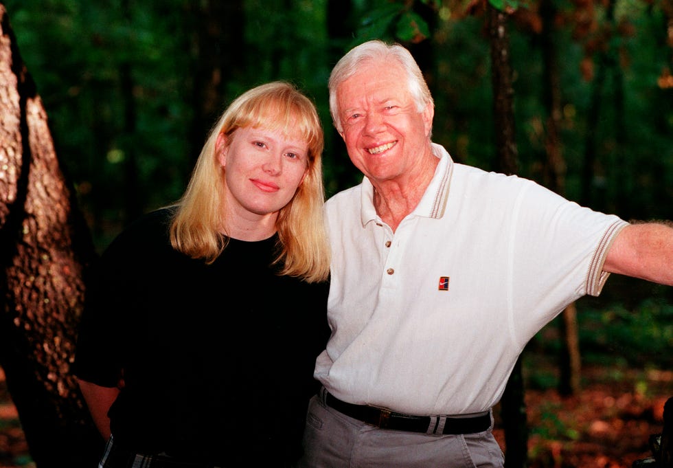 President Carter and Amy Carter photo shoot for their new children's book