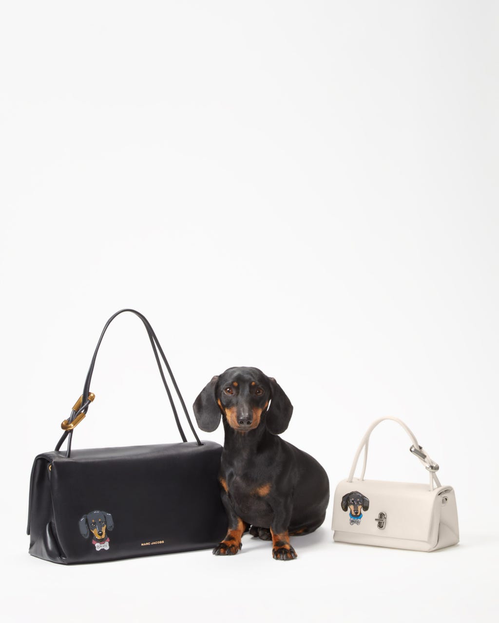 Marc Jacobs, Staud Tap Into Pet Portraiture With Custom Luggage, Purses, Bags, and Travel Accessories