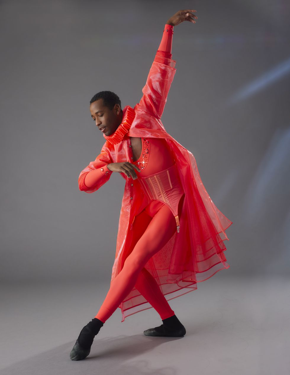 kennard henson in a costume by christopher john rogers for a new ballet by sidra bell  new york city ballet credit photo erin baiano