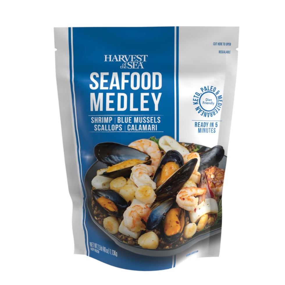 frozen seafood medley package