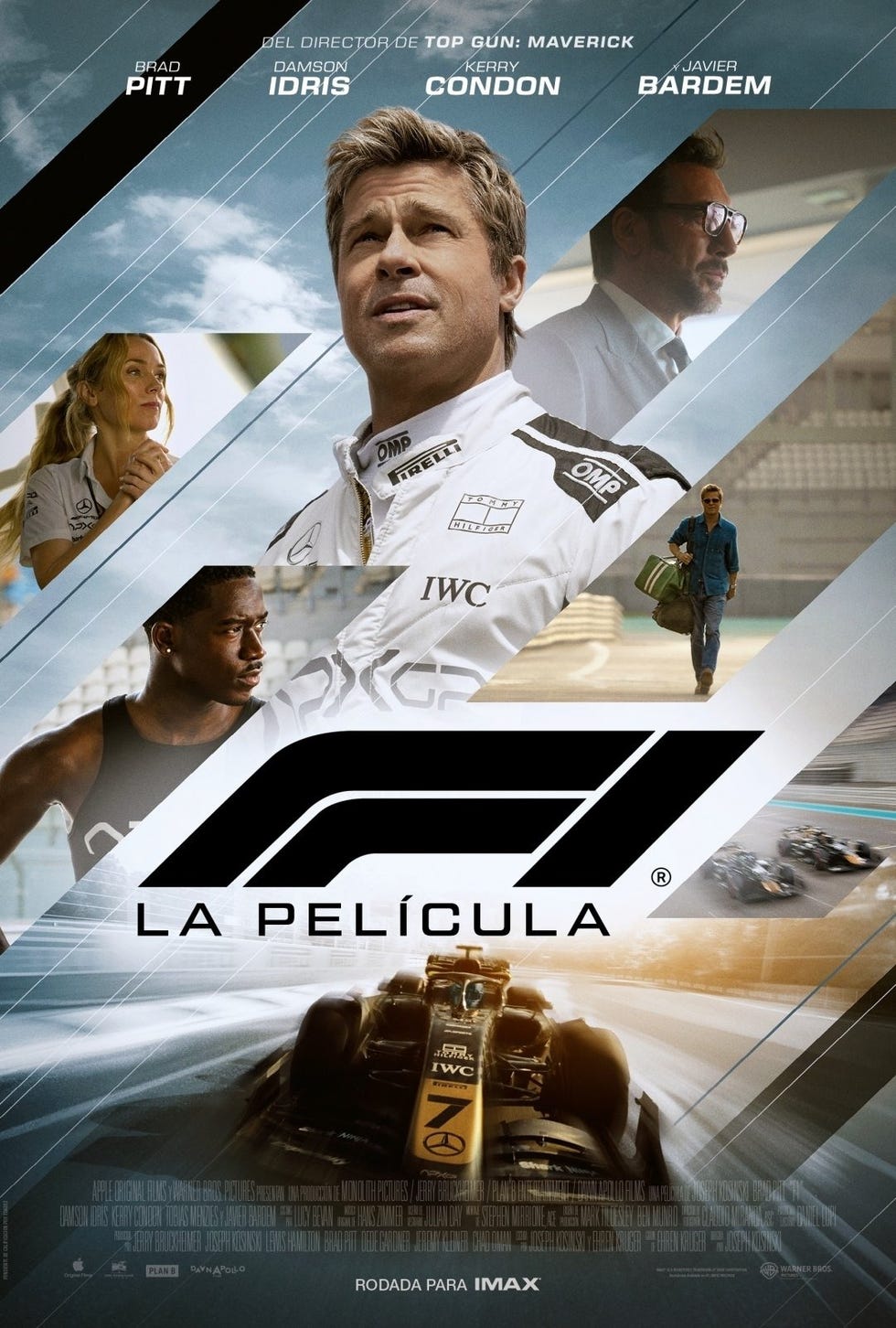 Entertainment news Celebrity gossip Movie and TV show updates Latest celebrity news Trending entertainment stories promotional poster for a film titled f1 la pelicula featuring prominent actors