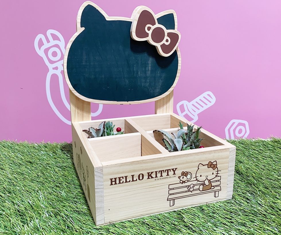 三麗鷗x特力屋手創空間，聯名hello kitty推出木作課程