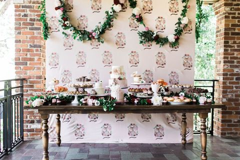Green, Wall, Table, Room, Interior design, Furniture, Brick, Christmas decoration, Wallpaper, Party, 