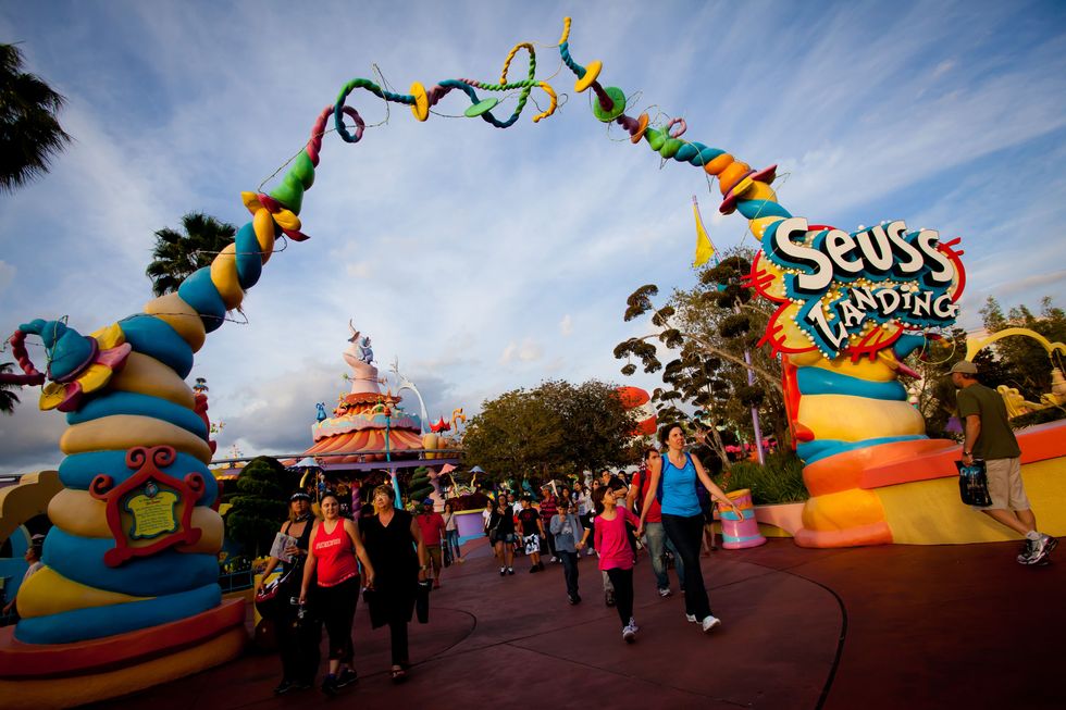 awash with color, music and whimsy, seuss landing is where the beloved books of dr seuss spring to life