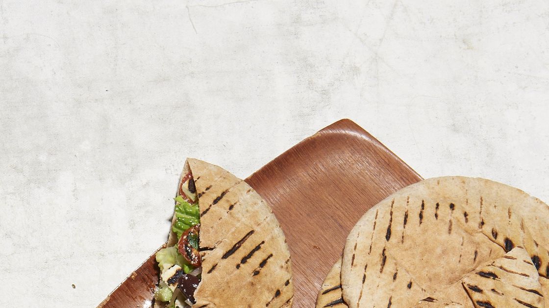 preview for The Manliest Greek Salad Pita You'll Ever Stuff in Your Face