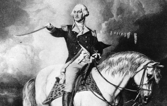 George Washington on a horse