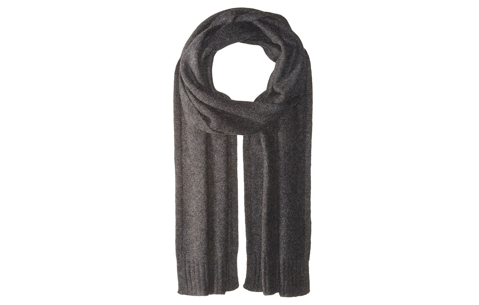 SCARF ONLY $148 KENNETH COLE REACTION MEN'S BLACK LOGO KNIT WARM WINTER SCARF 
