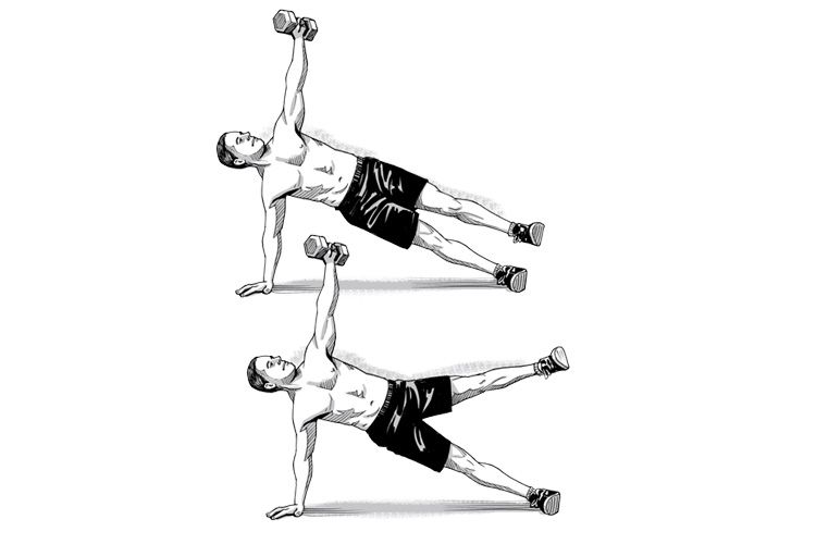 weight side plank