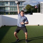 single-arm dumbbell snatch